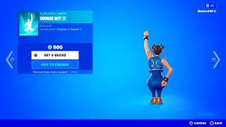 Fortnite Censored the new emote on ChunLi [upl. by Aleiram]