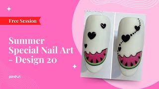 Summer Special Nail Art  Design 20  Nail Art  Live Session  Ask Pankhuri [upl. by Bac]