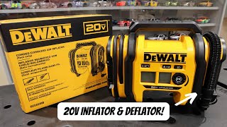 Dewalt 20v Tire Inflator DCC020IB with HighPressure amp HighVolume Modes [upl. by Sharline]