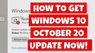 Windows 10 Update 20H2 Fails to Install Solution  Tutorial [upl. by Ynoep]