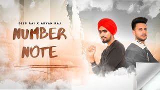 Number Note Official Audio Deep Rai amp Aryan Raj  Vishal Singh  SV Records Latest Punjabi Song [upl. by Yert]