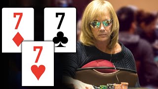 Soccer Mom WINS 2488000 With THREE OF A KIND at WPT FINAL TABLE [upl. by Deeas]