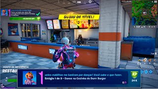 DANCE NA COZINHA DO DURRR BURGER  Fortnite Passe de Batalha [upl. by Corrianne]