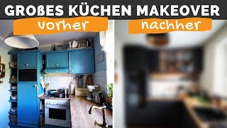 Schwarze Küche  Küchen Makeover  Neue Küche planen und einbauen  Küchenrenovierung  Saris Garage [upl. by Arihk]