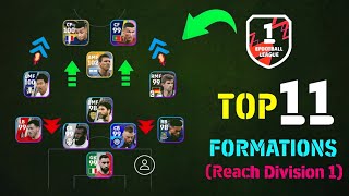 Top 11 Best Formation To Reach Division 1 eFootball 2024 Mobile  4132 Formation 🤔 [upl. by Trula]