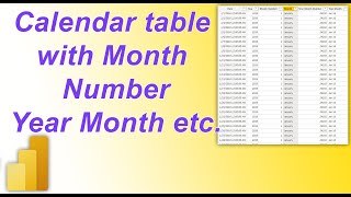 How to Create Calendar Table using DAX in PowerBI  MI Tutorials [upl. by Ecnerrat]