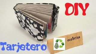 Ideas con Tubos de Cartón  TARJETERO  RECICLAJE Ecobrisa [upl. by Missi]