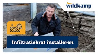 Wildkamp  Infiltratiekrat installeren [upl. by Neerehs]