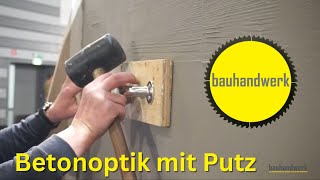 Betonoptik mit Putz herstellen [upl. by Schafer704]