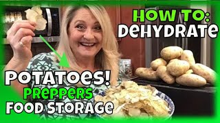 How To Dehydrate Potatoes  Long Term Food Storage [upl. by Ardie]