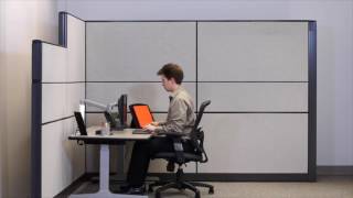 Workrite Ergonomics SierraFundamentals Programmable Control  Setting Seated Height [upl. by Babara]