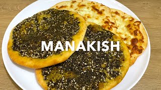 Manakish  How To Make Zaatar and Cheese Manakish with Perfect Dough Recipe  Zaika with Zarreen [upl. by Nnaycart242]