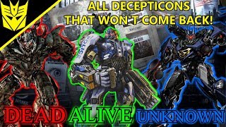 ALL DECEPTICONS THAT DIED AFTER TRANSFORMERS THE LAST KNIGHT AND HOW THEY DIED Bumblebee Movie [upl. by Marzi]