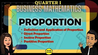 PROPORTION  BUSINESS MATHEMATICS [upl. by Nolyarb]