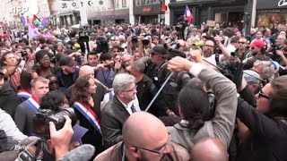 Francia manifestazioni contro Macron in diverse citta [upl. by Herwin147]