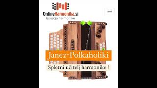 Janez Polkaholiki SPLETNO UČENJE HARMONIKE  NOTE HARMONIKA [upl. by Annavoeg]