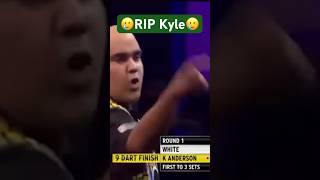 🚨RIP 9 Darter Kyle Anderson Darts World Championship Darts 🤩 Dart WM [upl. by Fahy]