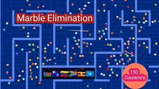 The 20 Times Eliminations  150 Countries Marble Race In Algodoo 🇨🇭🇩🇯🇩🇰🇨🇻 Marble Battle [upl. by Calvano630]