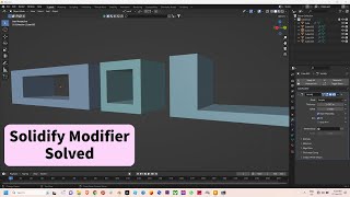 facing issues while using solidify modifier  solved [upl. by Nnaxor]