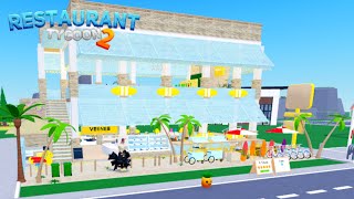 Restaurant Tycoon 2  Summer Vibes  Speed build  Design 66 [upl. by Donnie]