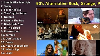 90s Alternative Rock Grunge PostGrunge Music Videos Playlist  Grandes Exitos [upl. by Athalla326]