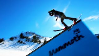 Mammoth Rev Tour Ski Slopestyle Practice [upl. by Konrad]