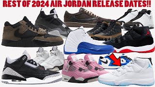 REST OF 2024 AIR JORDAN RELEASE DATES HEATERS YOU DONT WANT TO MISS [upl. by Elocen919]