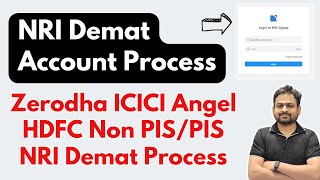 NRI Demat Account in India  Zerodha NRI Account Opening Process  NRI Demat Account Zerodha [upl. by Allevon]