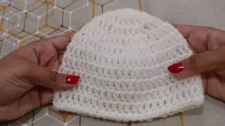 crochet newborn baby hat flower [upl. by Gothart]