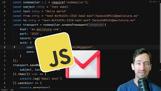 NodeJS email guide  send emails with Nodemailer and SMTP Javascript tutorial [upl. by Joel155]