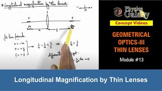 Class 12 Physics  Thin Lenses  13 Longitudinal Magnification by Thin Lenses  For JEE amp NEET [upl. by Phebe]