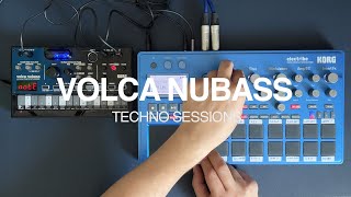 Making Techno with Korg Volca NuBass amp Electribe 2 [upl. by Neerol882]