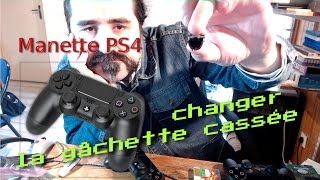 Manette PS4 réparation  changer la gachette cassée [upl. by Ming63]