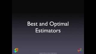 Best and Optimal Estimators [upl. by Aleina]