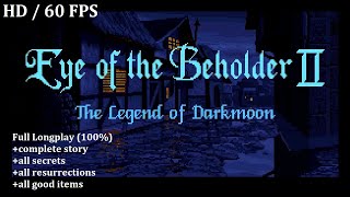 PC Eye of The Beholder 2 1991  Longplay no commentary  Secrets Full Story Explanations [upl. by Eizzik212]