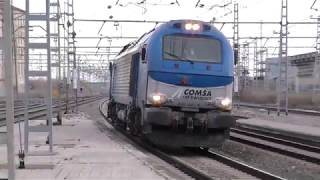 Trenes por Casetas Febrero 2018 4K 60fps [upl. by Ahsiekrats]