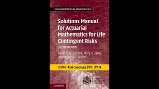 Solutions Manual for Actuarial Mathematics for Life Contingent Risks International Series on Actua [upl. by Heyes]