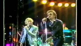 Duo Johnny Hallyday et Eddy Mitchell Medley RocknRoll Live [upl. by Eelrefinnej]