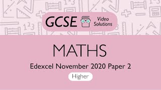 Maths GCSE  November 2020 Paper 2 H  PMT Education [upl. by Genny669]