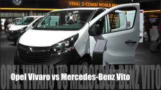 Opel Vivaro 2015 vs MercedesBenz Vito 2015 [upl. by Hanyaz]