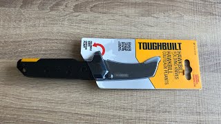 Toughbuilt hawkbill folding knife with lifetime warranty first look [upl. by Enohpesrep334]