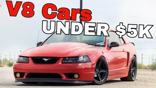 Cheap V8 Cars Under 5000  Best Cars Under 5k [upl. by Wehhtam61]