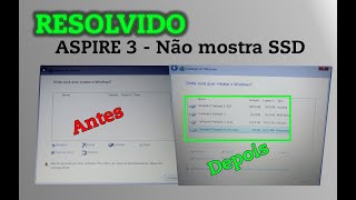 Acer Aspire 3 N20C5 e Nitro V15  Nvme não aparece na formatação [upl. by Tallu]