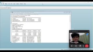 Two Stage Least Square TSLS di EviewsUTS Ekonometrika Muhammad Fadhel Alfayyadh [upl. by Gnep]