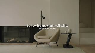 Ethnicraft  Focus Barrow lounge chair  off white [upl. by Llenol203]