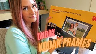 116 Inch Kodak Digital Photo Frame Unboxing amp Reviewing WIFI enabled with 32GB storage [upl. by Nanci956]