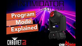 Chauvet Intimidator 260 Masterslave amp Program Modes [upl. by Glover172]