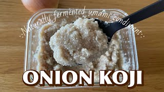 How to make ONION KOJI  Naturally fermented umami condiment  Japanese Mum Cooking [upl. by Pickar]