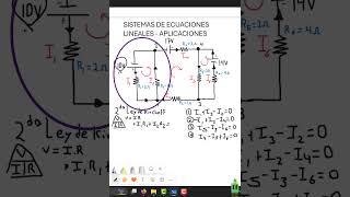 SISTEMAS DE ECUACIONES LINEALES CIRCUITO ELECTRICO2 educación matematicas algebra [upl. by Eojyllib]