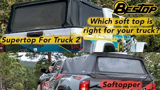 The Best Truck Soft Tops Compared  Top Talk [upl. by Lavena]